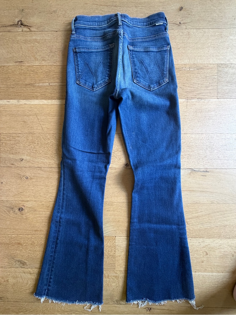 MOTHER Women's Deep Blue Flare Jeans